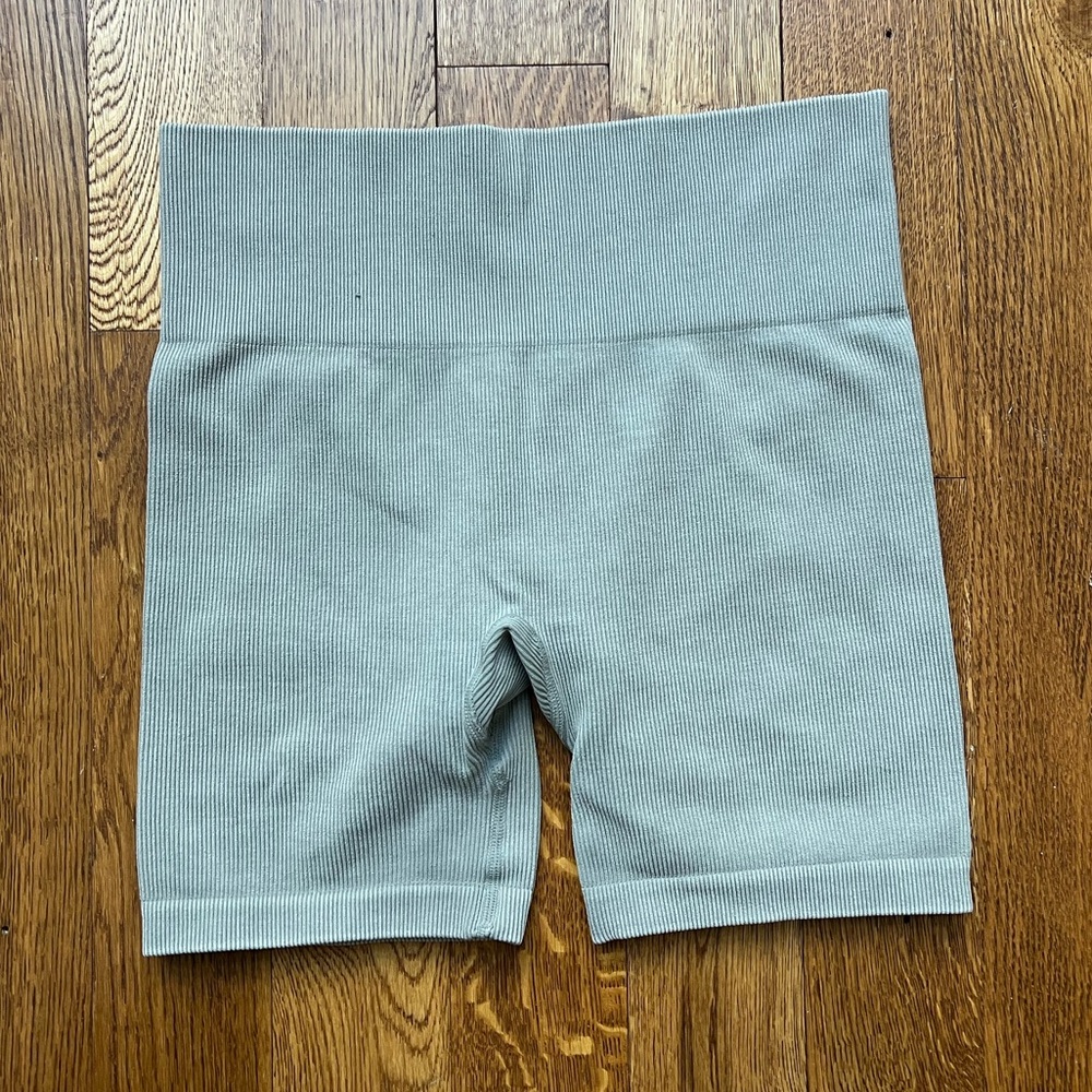 JoyLab Ribbed Bike Shorts - Gray
